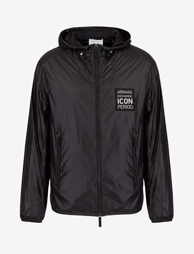 Armani Exchange Blouson Nero Poliammide