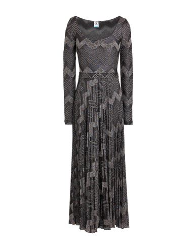 Shop M Missoni Woman Maxi Dress Black Size Xs Cotton, Viscose, Metallic Fiber, Polyamide