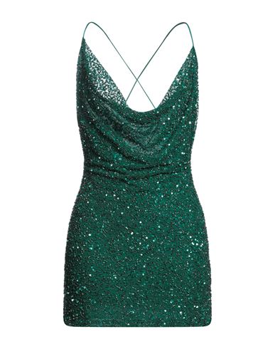 Retroféte Retrofête Woman Mini Dress Emerald Green Size M Nylon