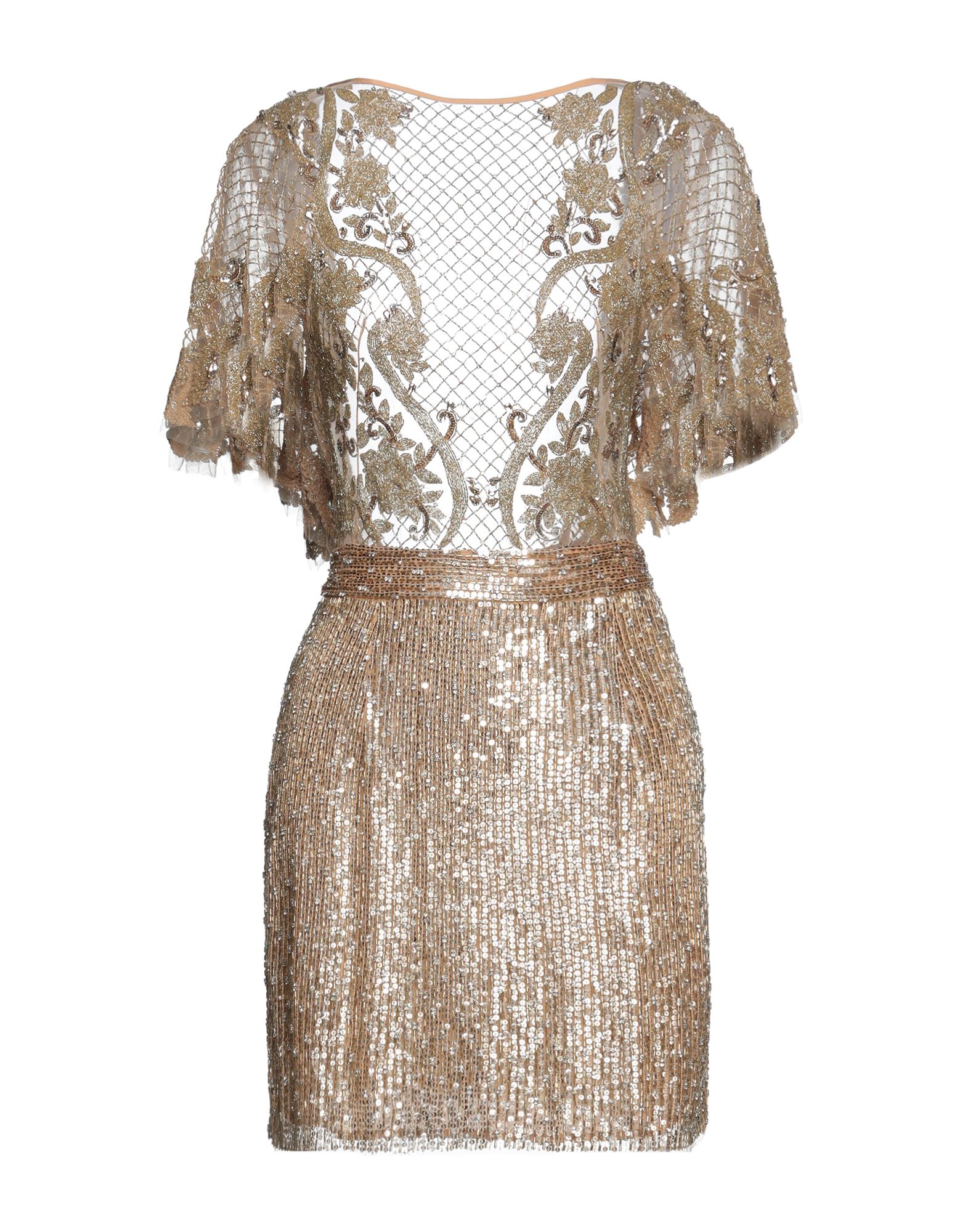 Amen Couture Short Dresses In Beige 