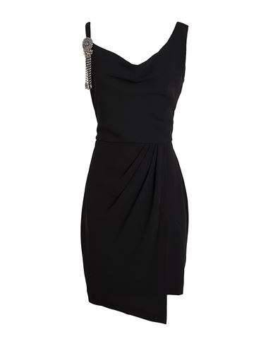 Pinko Woman Mini Dress Black Size 8 Polyester In Black