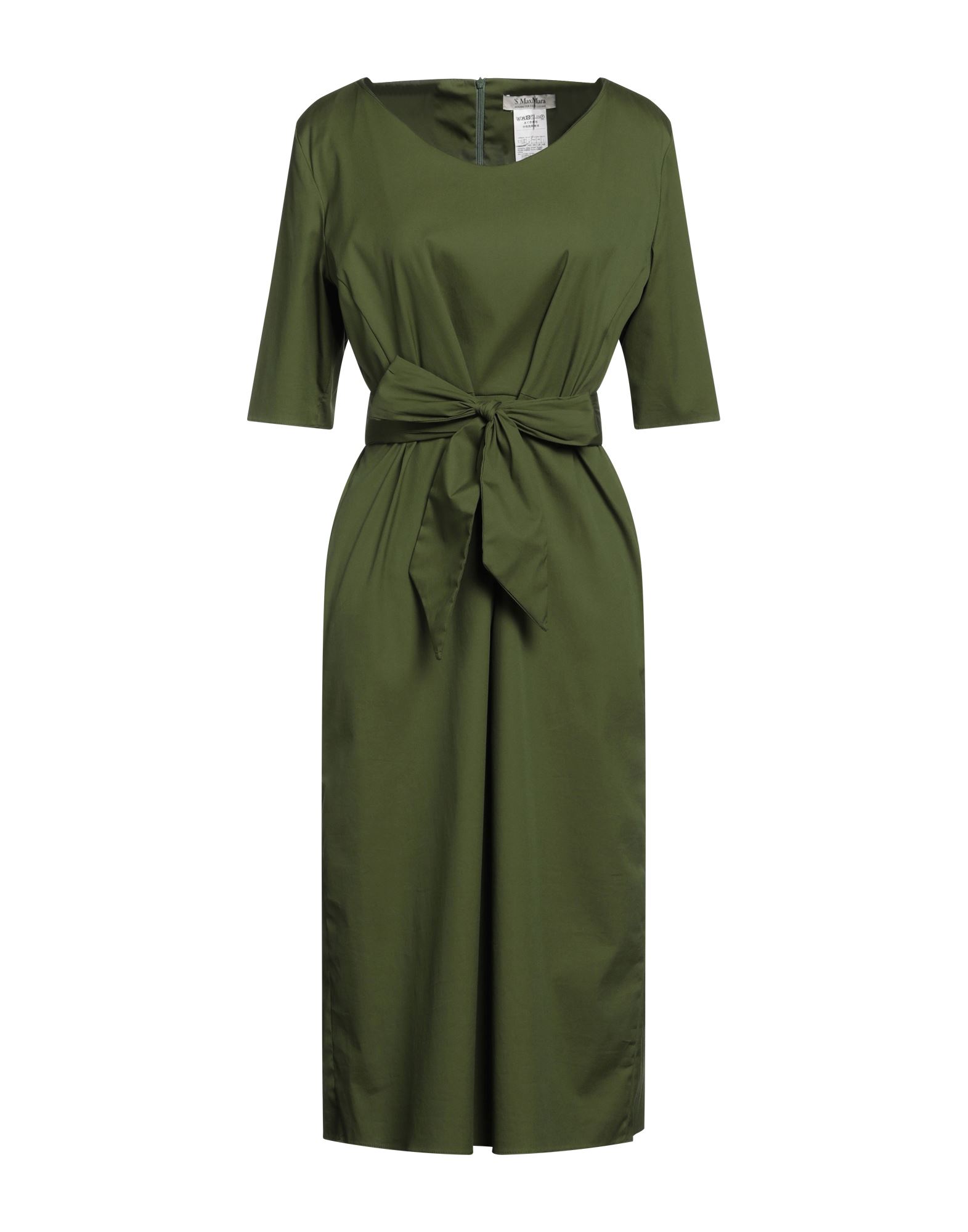 's Max Mara Midi Dresses In Military Green
