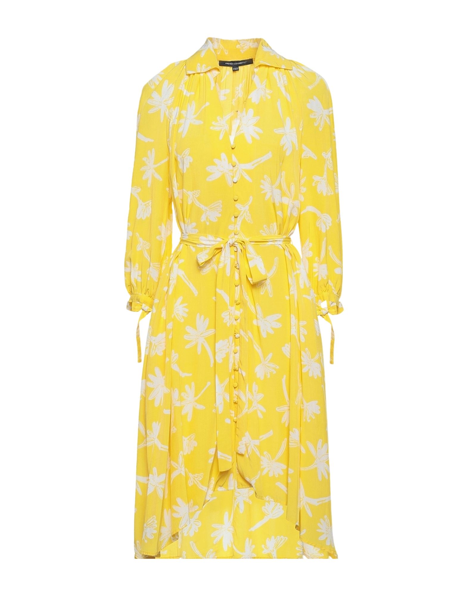 french connection yellow dress