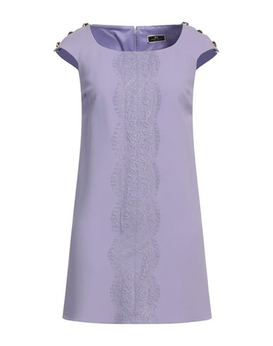 Elisabetta Franchi Woman Mini Dress Lilac Size 2 Viscose, Elastane In Purple