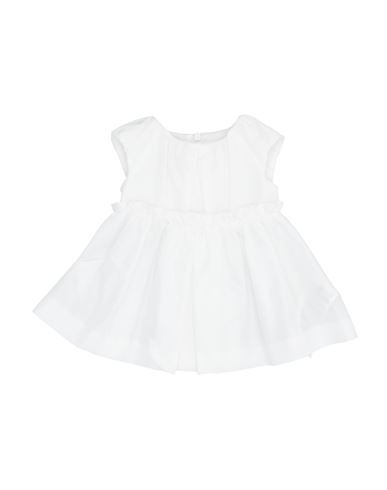 Le Petit Coco Newborn Girl Baby Dress White Size 3 Acetate, Polyester
