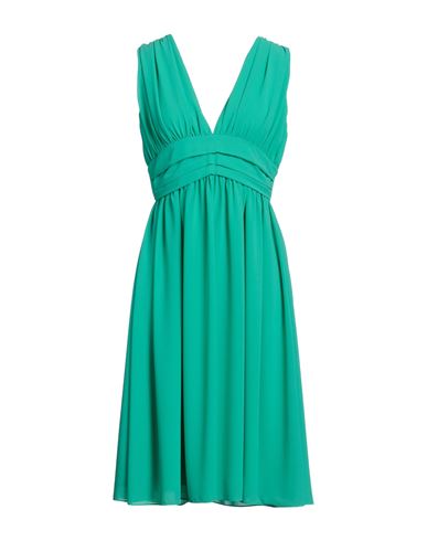 Shop Nina 14.7 Woman Midi Dress Emerald Green Size 8 Polyester