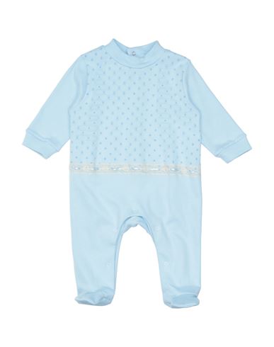 Ladia Newborn Girl Baby Jumpsuits Sky Blue Size 0 Textile Fibers