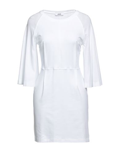 Jijil Woman Mini Dress White Size 8 Cotton, Elastane