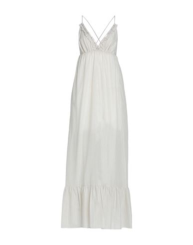Manila Grace Woman Maxi Dress Beige Size 10 Cotton, Polyester, Polyamide