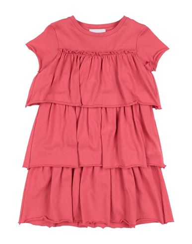 Le Petit Coco Newborn Girl Baby Dress Brick Red Size 1 Cotton