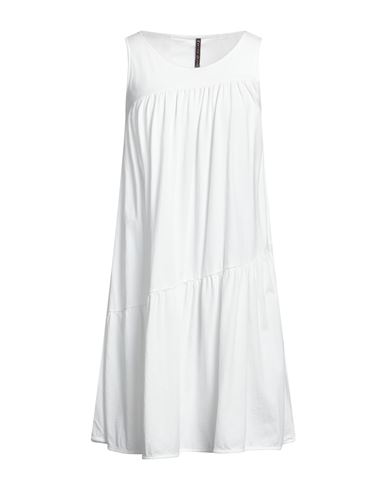 Manila Grace Woman Short Dress White Size S Cotton