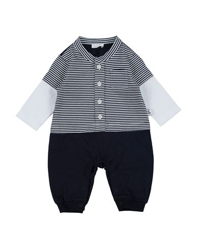 Il Gufo Newborn Boy Baby Jumpsuits & Overalls Midnight Blue Size 3 Cotton In Multi