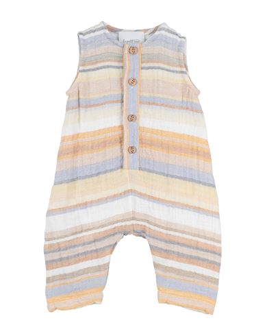 Le Petit Coco Newborn Boy Baby Jumpsuits & Overalls Beige Size 1 Cotton, Elastane