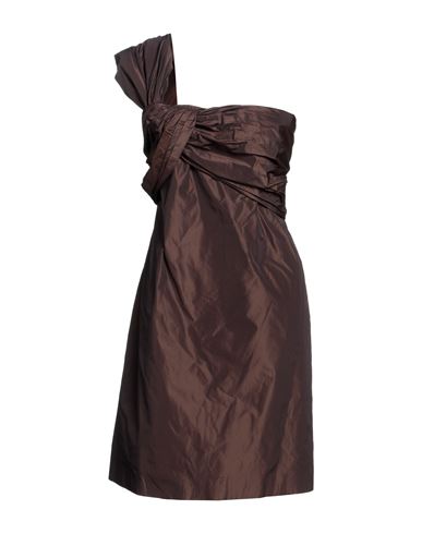 Maliparmi Malìparmi Woman Mini Dress Dark Brown Size 10 Polyester