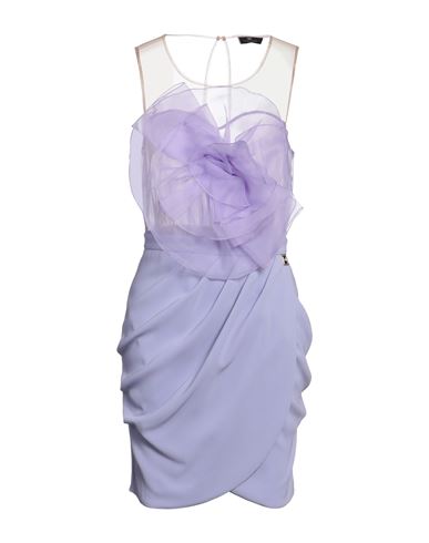 Elisabetta Franchi Woman Mini Dress Lilac Size 6 Polyester, Viscose, Elastane In Purple