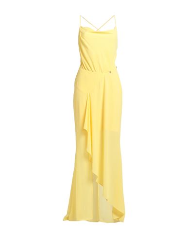 Liu •jo Woman Maxi Dress Yellow Size 6 Polyester