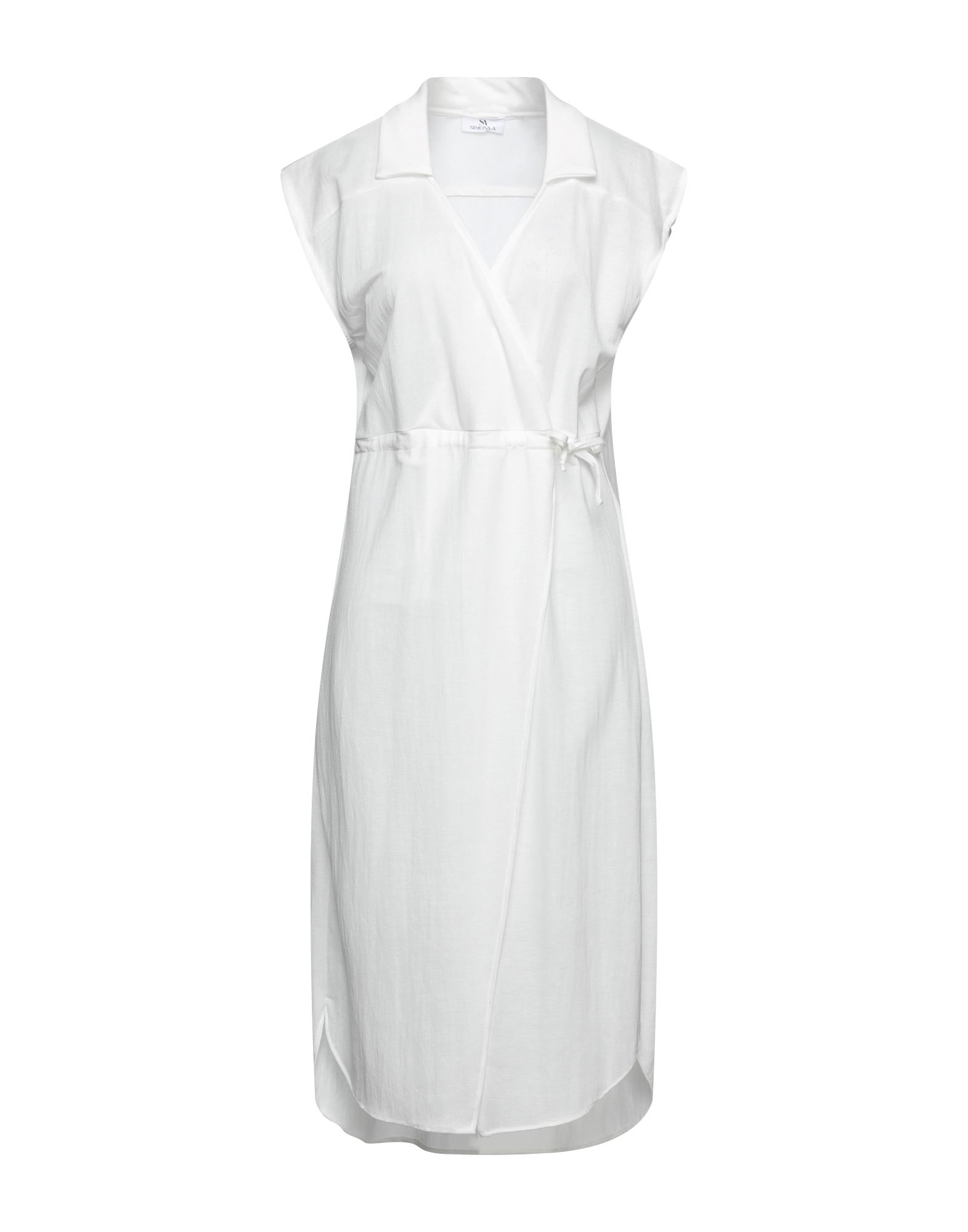 Simona-a Midi Dresses In White