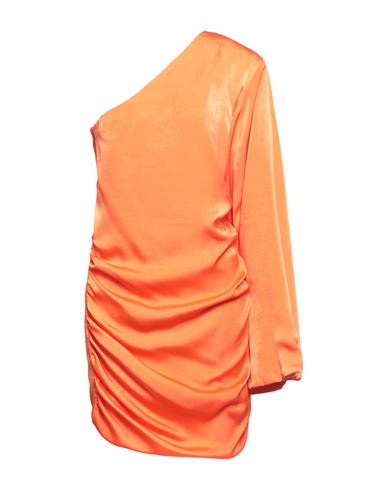 Cinqrue Woman Short Dress Orange Size M Polyester