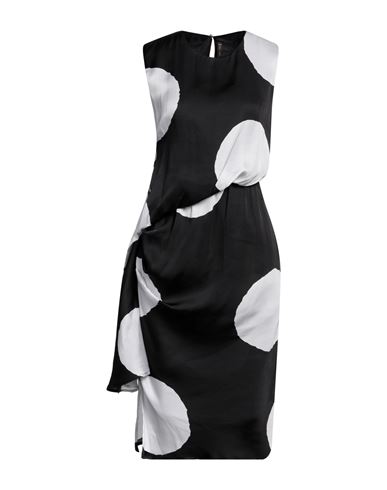 Manila Grace Woman Midi Dress Black Size 4 Viscose