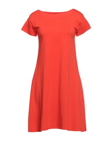 Bomboogie Woman Short Dress Orange Size 00 Cotton