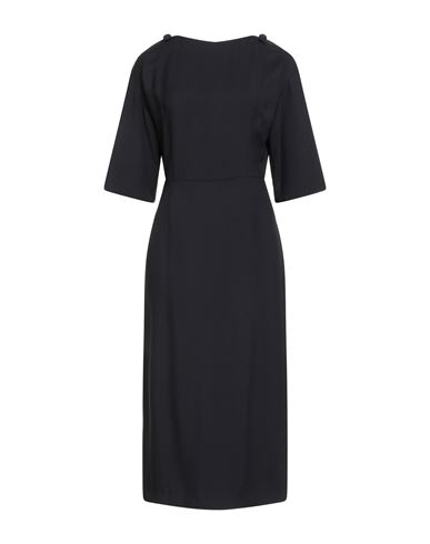 Valentino Garavani Woman Midi Dress Black Size 6 Acetate, Viscose In Black