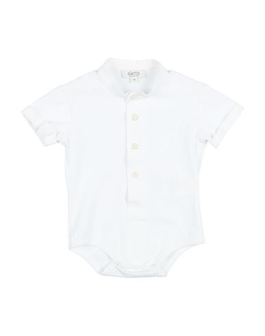 Aletta Newborn Boy Baby Bodysuit White Size 3 Cotton, Elastane