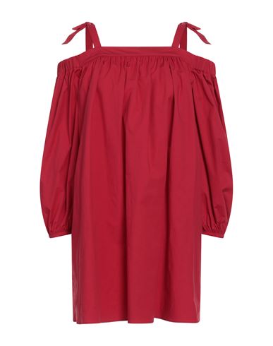 Boutique Moschino Woman Mini Dress Red Size 10 Cotton, Elastane
