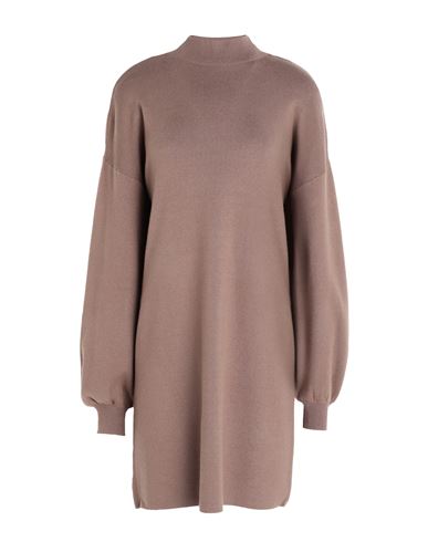 Vero Moda Woman Mini Dress Brown Size Xl Ecovero Viscose, Polyester, Nylon