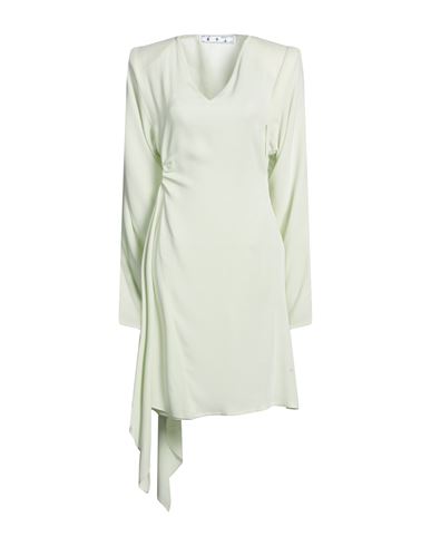 Off-white Woman Mini Dress Light Green Size 8 Viscose, Wool