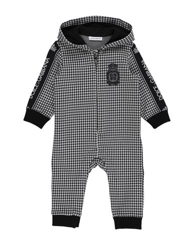Shop Dolce & Gabbana Newborn Boy Baby Jumpsuits & Overalls Black Size 3 Cotton, Polyamide, Polyester, Ela