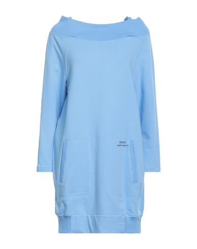Alberta Ferretti Woman Mini Dress Light Blue Size 6 Cotton, Elastane