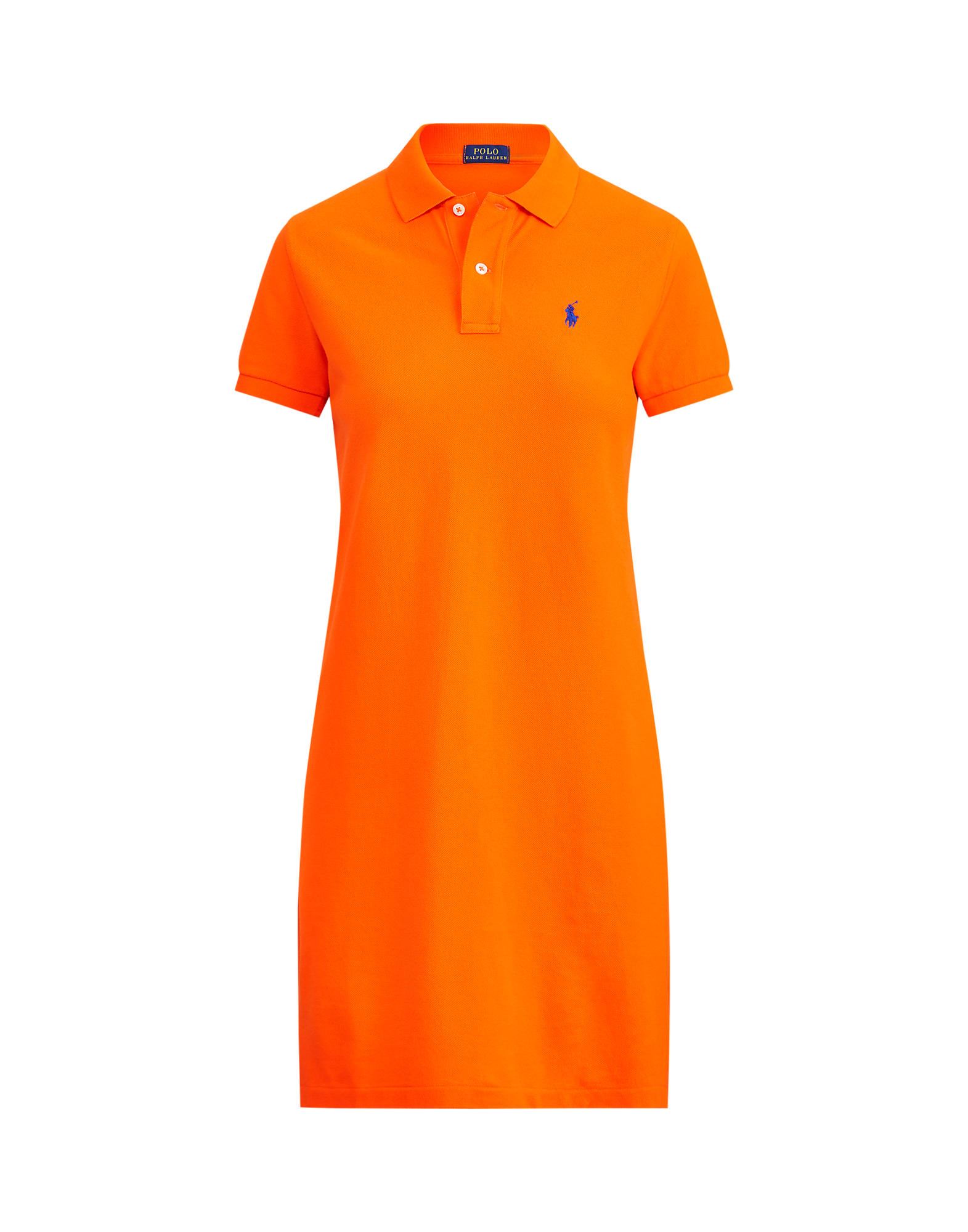 Polo Ralph Lauren Polo Pony Short-sleeved Dress In Orange