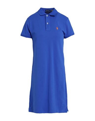 Polo Ralph Lauren Women's Cotton Mesh Short-sleeve Polo Dress In New Iris Blue