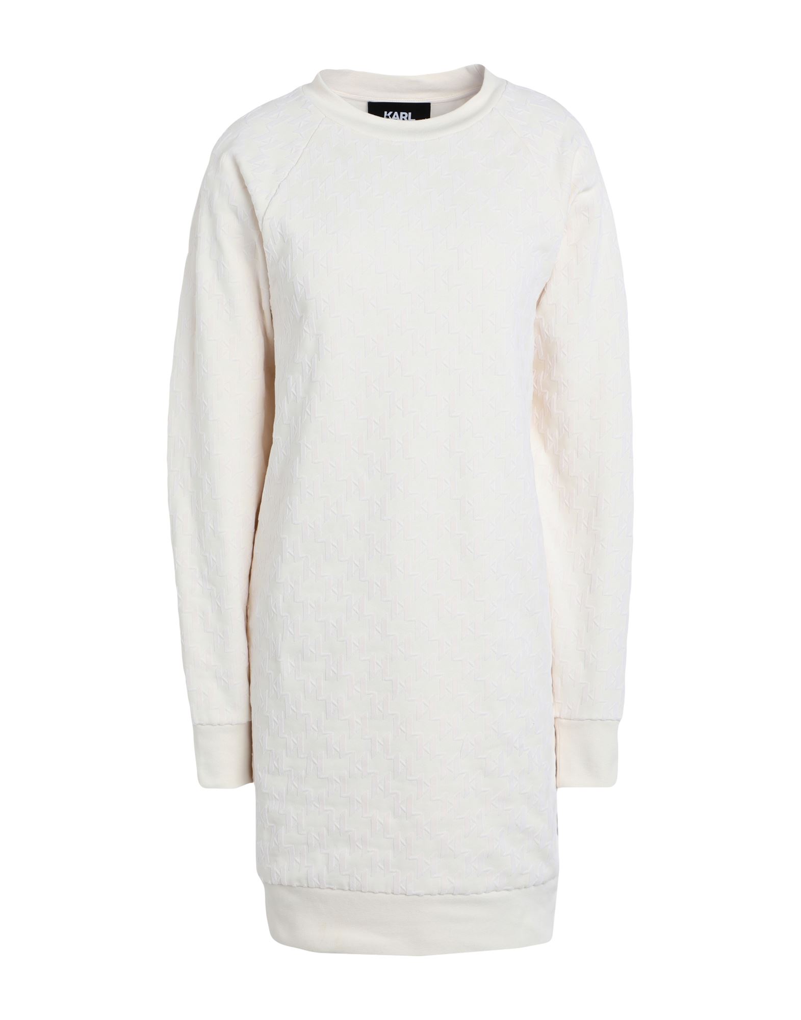 ԥ볫KARL LAGERFELD ǥ ߥ˾ɥ쥹 ܥ꡼ XS åȥ 100% KL MONOGRAM FLOCK SWEAT DRESS