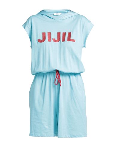 Jijil Woman Jumpsuit Azure Size 8 Cotton In Blue