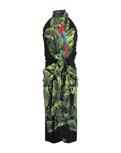Woman Midi dress Green Size 6 Silk