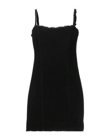 Salvatore Santoro Woman Mini Dress Black Size 6 Soft Leather