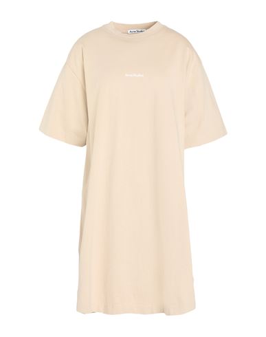 Acne Studios Woman Mini Dress Beige Size M Cotton In Brown