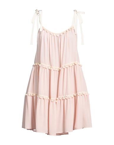Gina Gorgeous Woman Mini Dress Blush Size 8 Polyester, Viscose, Cotton, Polyamide In Pink