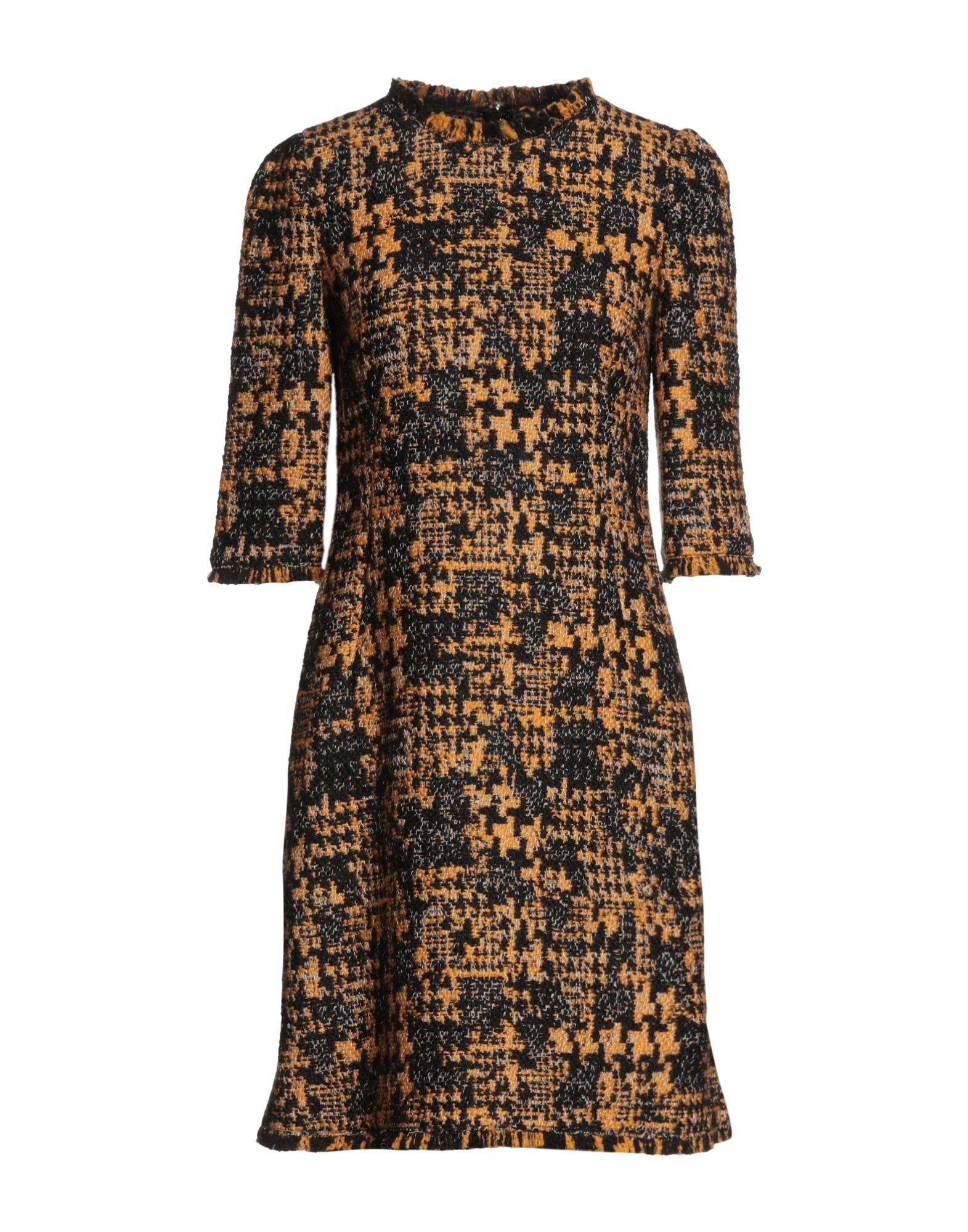 Dolce & Gabbana Short Dresses In Yellow