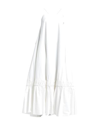 Jil Sander Woman Long Dress White Size 2 Cotton