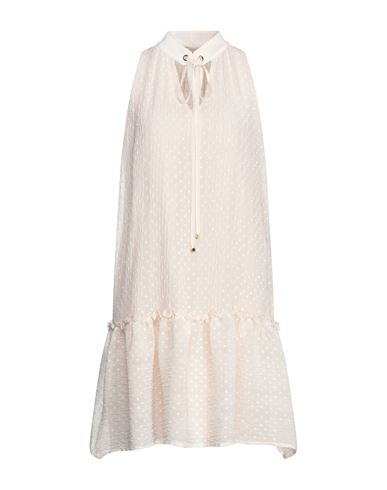 Paola Prata Woman Short Dress Ivory Size 6 Polyester In White