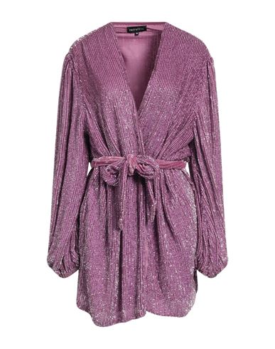 Shop Retroféte Retrofête Woman Mini Dress Mauve Size L Viscose In Purple