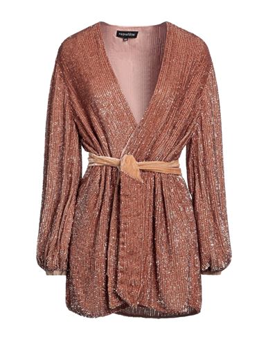 Retroféte Retrofete Gabrielle Sequin Wrap Short Dress In Yellow