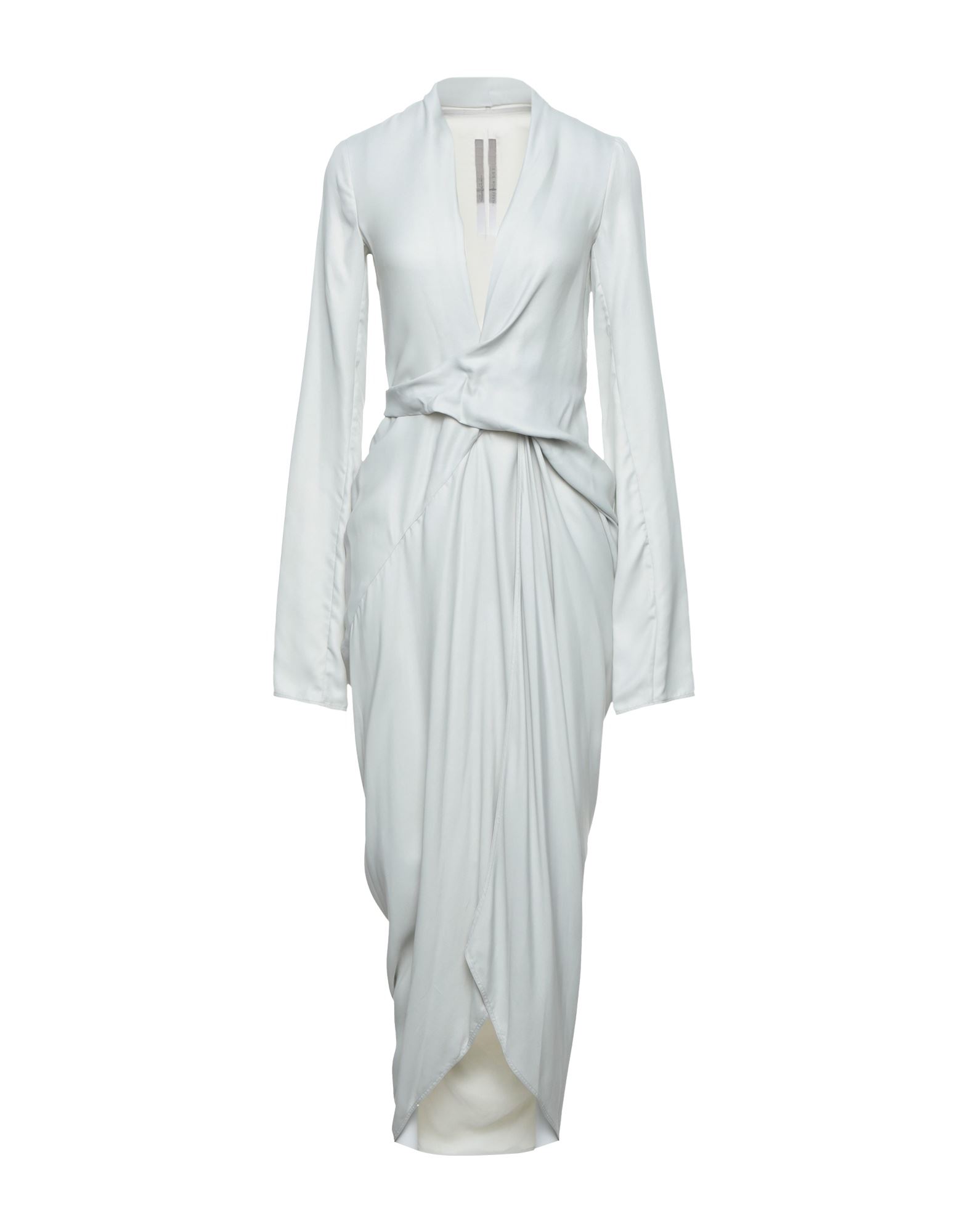 Rick Owens Midi Dresses In Light Grey