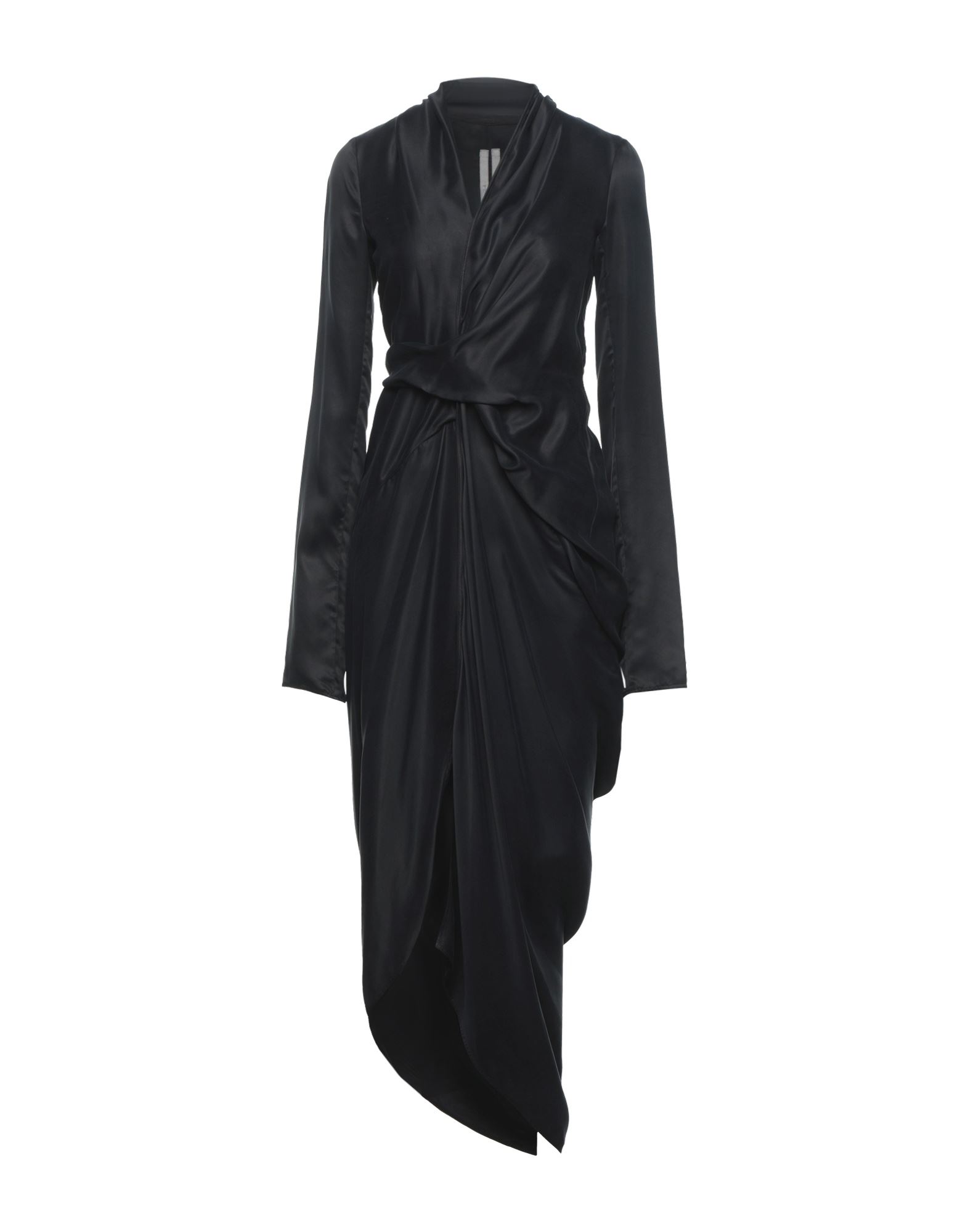 Rick Owens Midi Dresses In Black