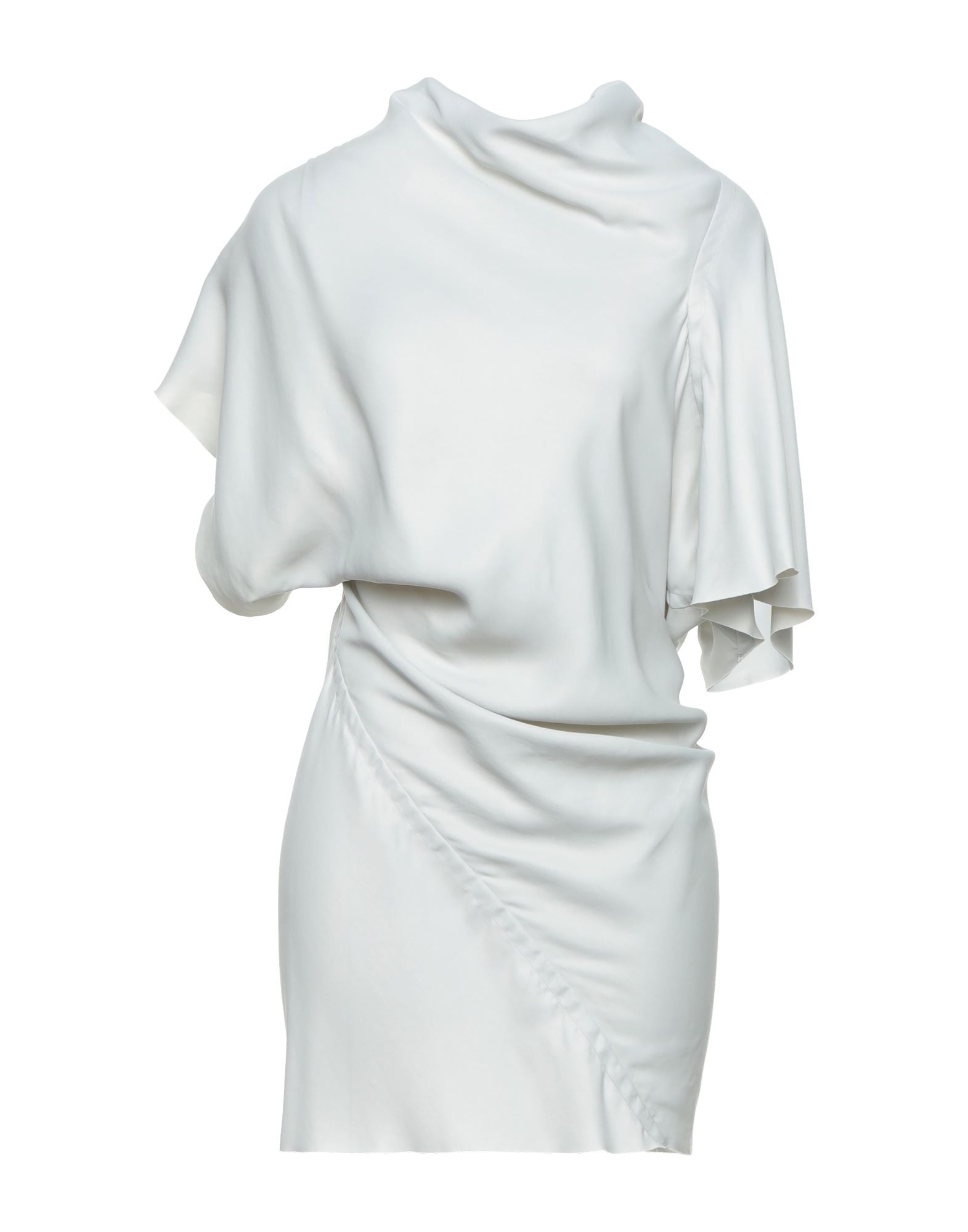 Rick Owens Short Dresses In Light Grey