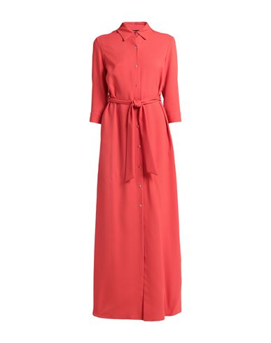 Tonello Woman Maxi Dress Red Size 6 Viscose, Polyester