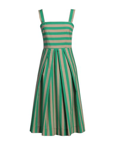 Dolce & Gabbana Woman Midi Dress Light Green Size 8 Cotton In Green