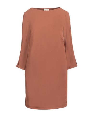 L'autre Chose L' Autre Chose Woman Mini Dress Brown Size 4 Acetate, Viscose